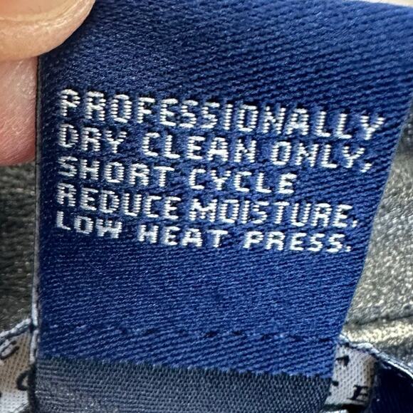 Doncaster Collection Wool And Leather Trim Open Cardigan Brown Sweater Womens XL - Picture 15 of 16